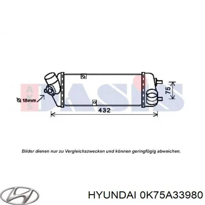 0K75A33980 Hyundai/Kia Супорт гальмівний задній лівий