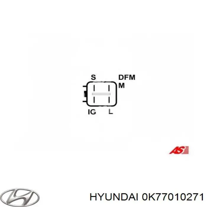 0K77010271 Hyundai/Kia Прокладка під головку