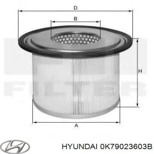Елемент повітряного фільтра Hyundai/Kia 0K79023603B ціна, від 8.86 USD