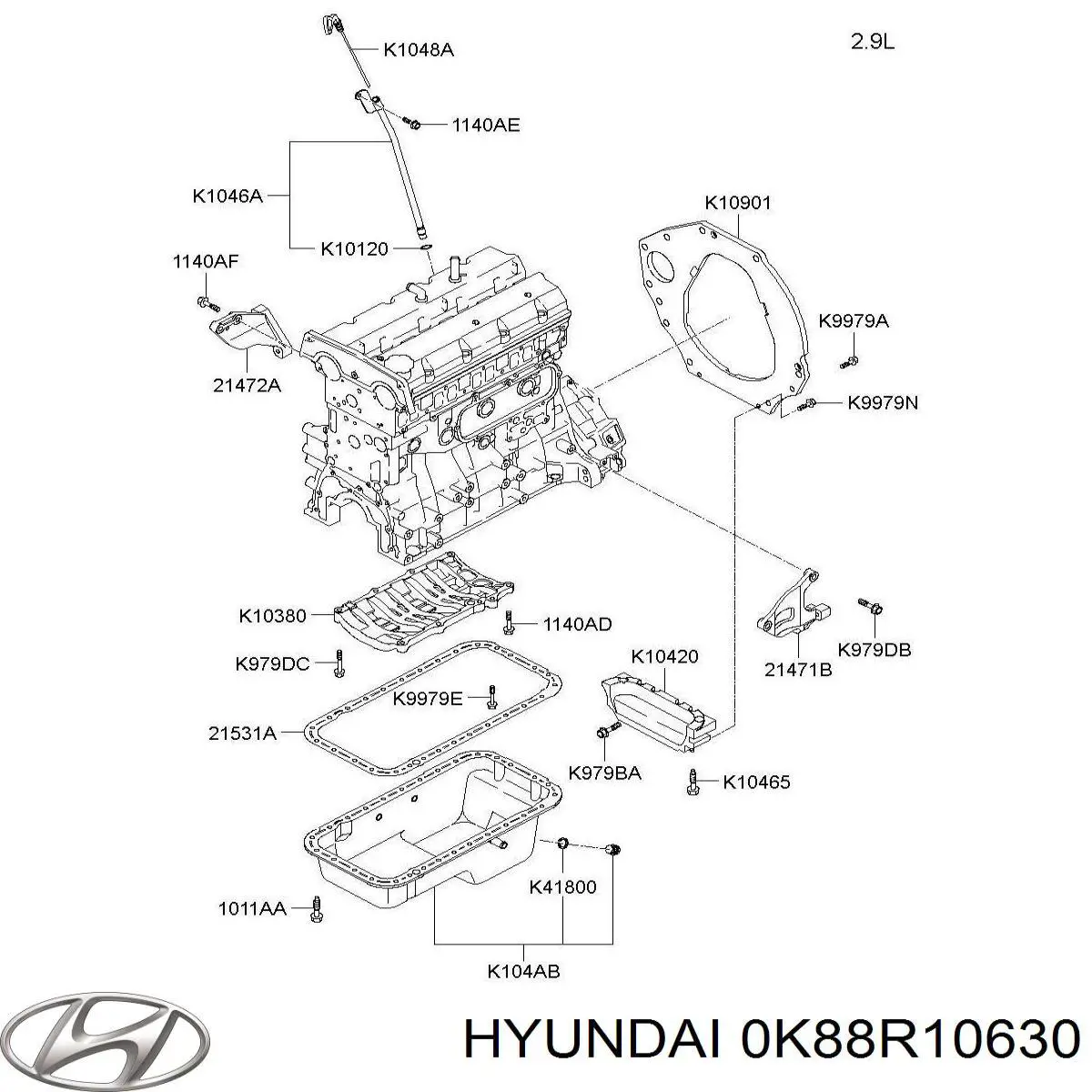 Купити 0K88R10630 Hyundai/Kia 