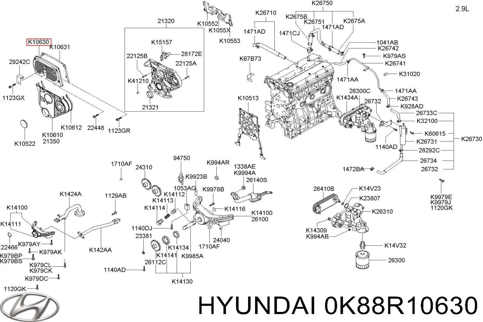  0K88R10630 Hyundai/Kia