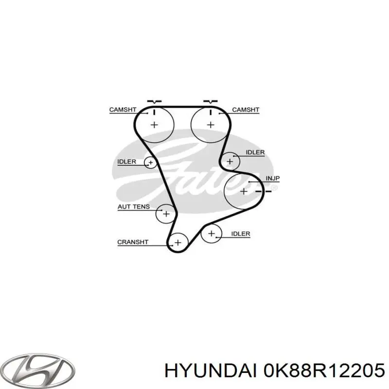 ГРМ ремінь Hyundai/Kia 0K88R12205