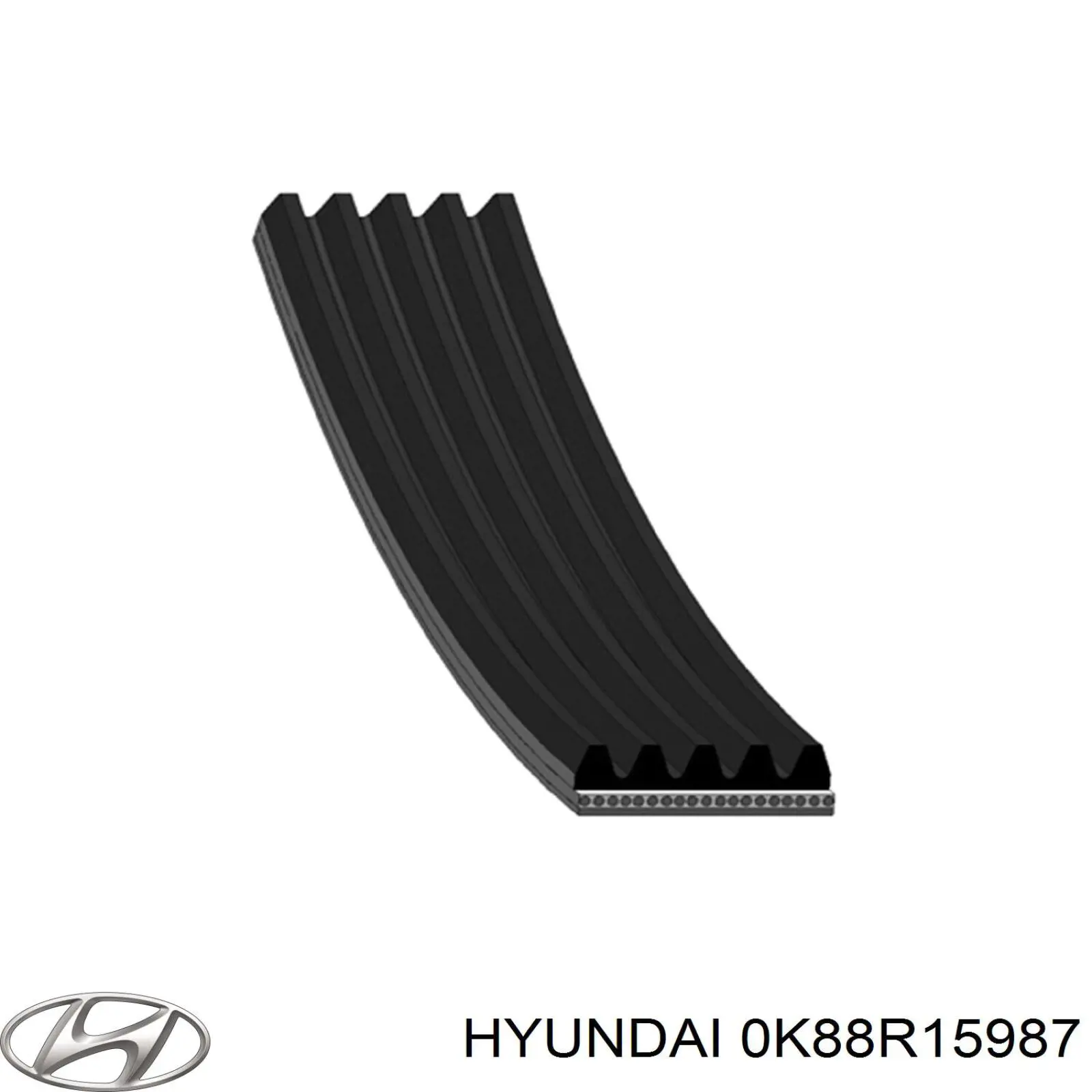 Купити 0K88R15987 Hyundai/Kia Ремінь генератора