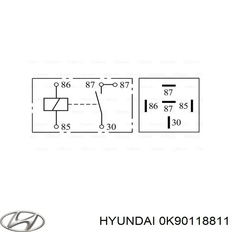 Реле електричне багатофункціональне Hyundai/Kia 0K90118811 ціна, від 2.76 USD