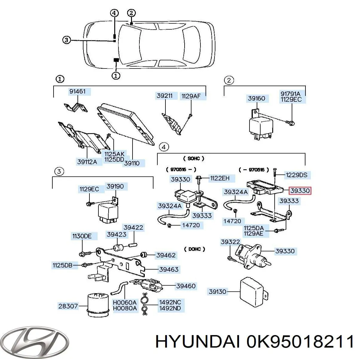 MAP сенсор Hyundai/Kia 0K95018211 ціна, від 13.15 USD