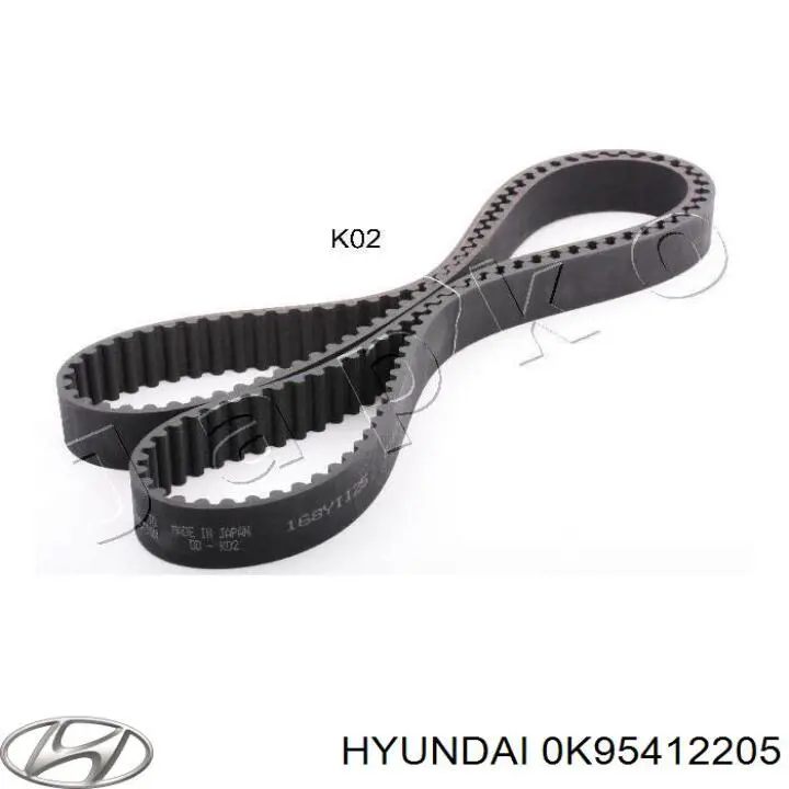 Зубчастий ремінь Hyundai/Kia 0K95412205 ціна, від 17.41 USD