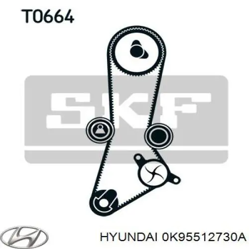 Купити 0K95512730A Hyundai/Kia Ролик паразитний ГРМ