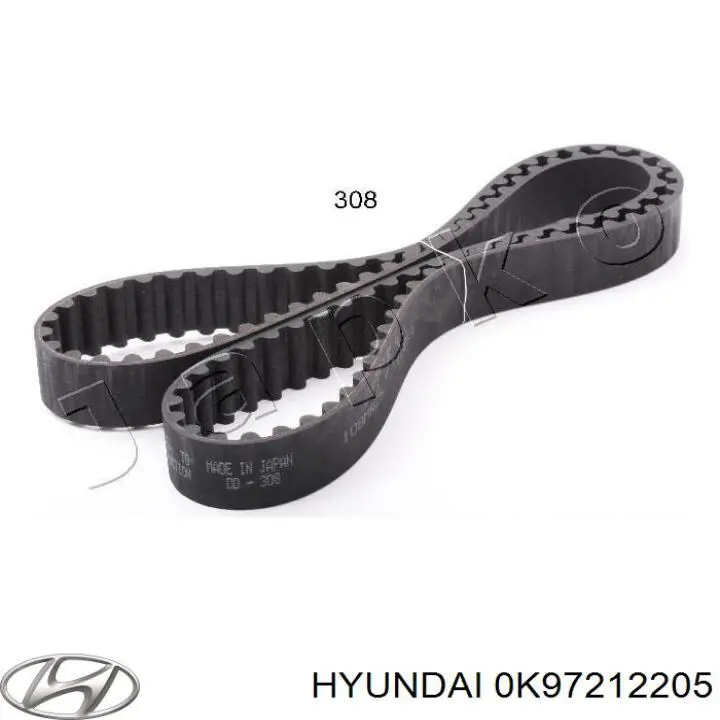 Купити 0K97212205 Hyundai/Kia Ремінь газорозподільного механізму