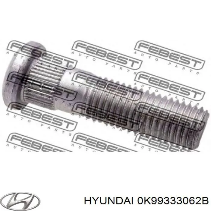 0K99333062B Hyundai/Kia Болт кріплення маточини