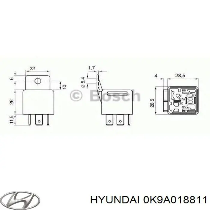 Реле електричне багатофункціональне Mercedes A0015423219