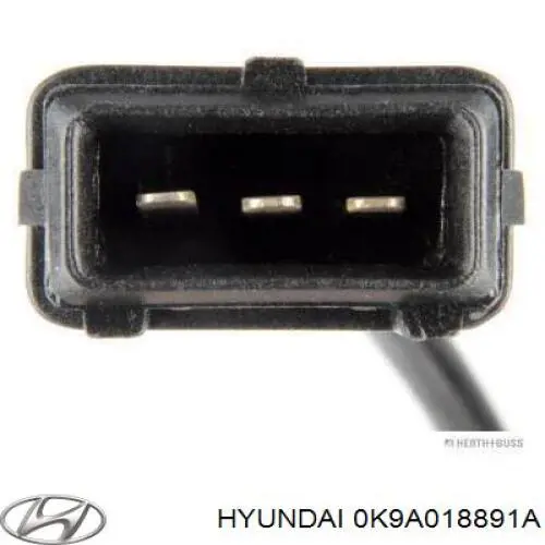 Датчик положення (оборотів) коленвалу 0K9A018891A Hyundai/Kia