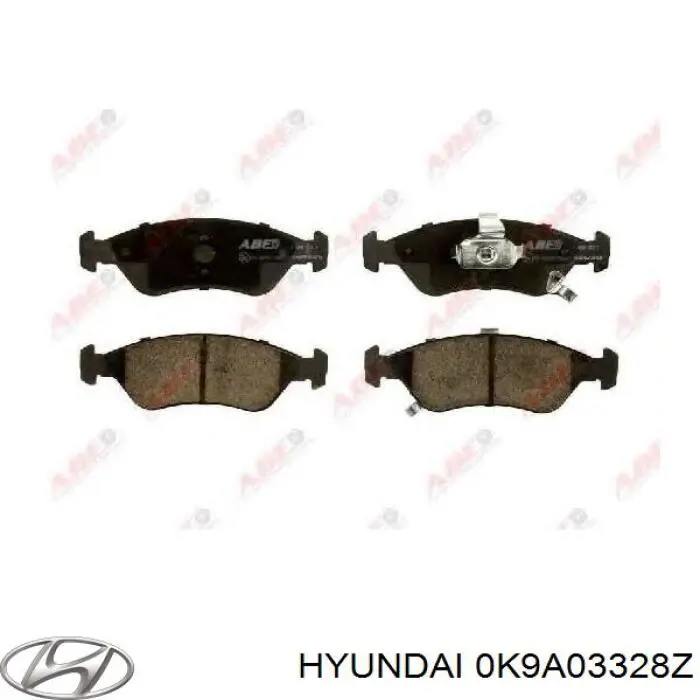 0K9A03328Z Hyundai/Kia колодки гальмівні передні, дискові