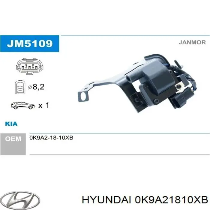Купити JM5109 Janmor Котушка запалювання