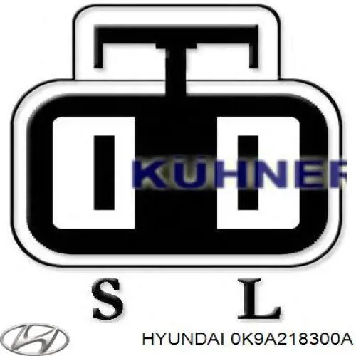 0K9A218300A Hyundai/Kia генератор