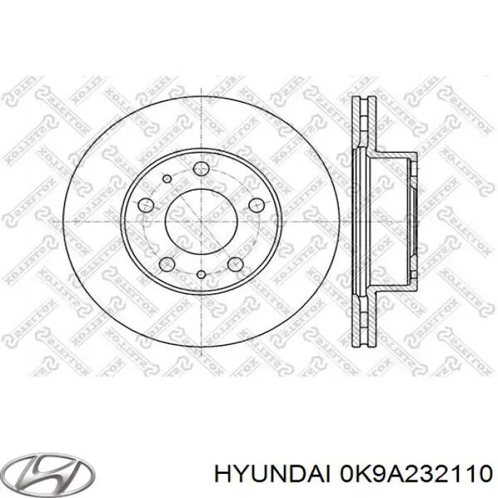 0K9A232110 Hyundai/Kia рейка рульова