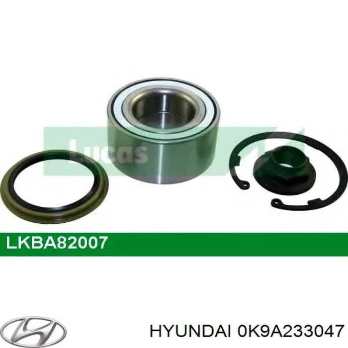 0K9A233047 Hyundai/Kia Підшипник маточини передньої