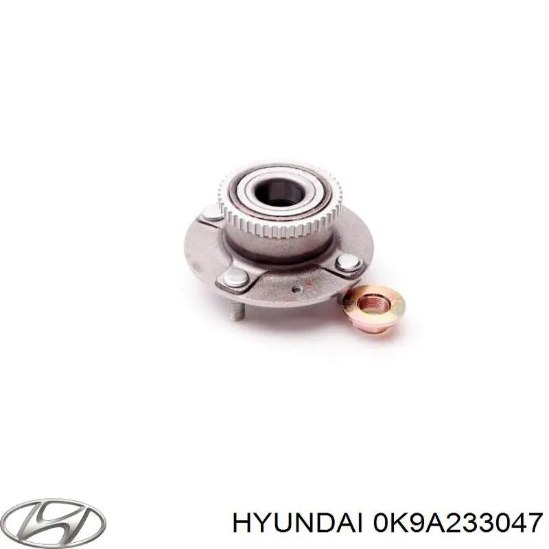 Комплект підшипник маточини передньої Hyundai/Kia 0K9A233047 ціна, від 17.90 USD