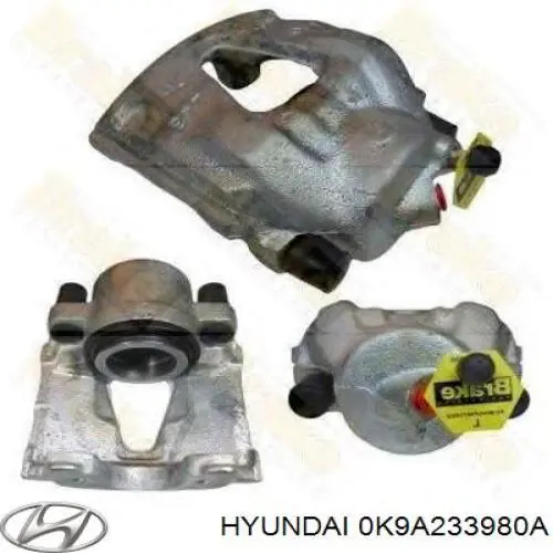 0K9A633980 Hyundai/Kia Супорт гальмівний передній правий