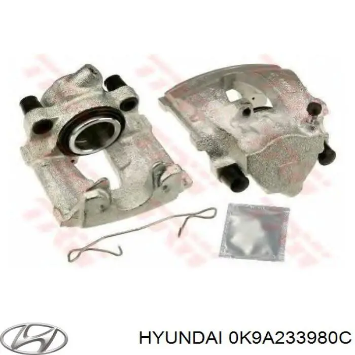 Супорт гальмівний передній правий 0K9A633980 Hyundai/Kia