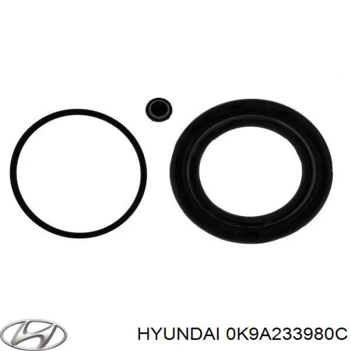 0K9A633980 Hyundai/Kia Супорт гальмівний передній правий