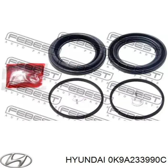 Супорт гальмівний передній лівий 0K9A633990D Hyundai/Kia