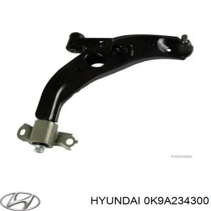 0K9A234300 Hyundai/Kia важіль передньої підвіски нижній, правий