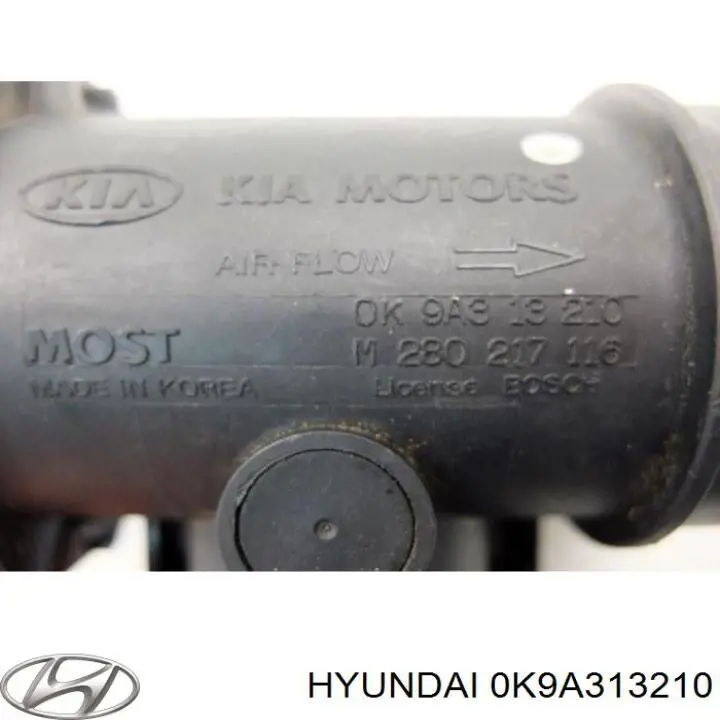 Датчик масової витрати повітря Hyundai/Kia 0K9A313210 ціна, від 58.09 USD