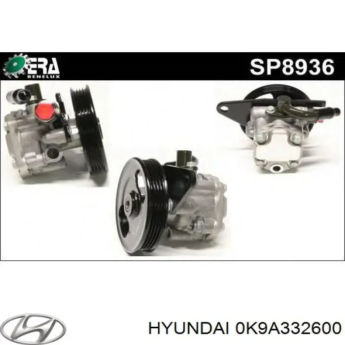 0K9A332600 Hyundai/Kia насос гідропідсилювача керма (гпк)