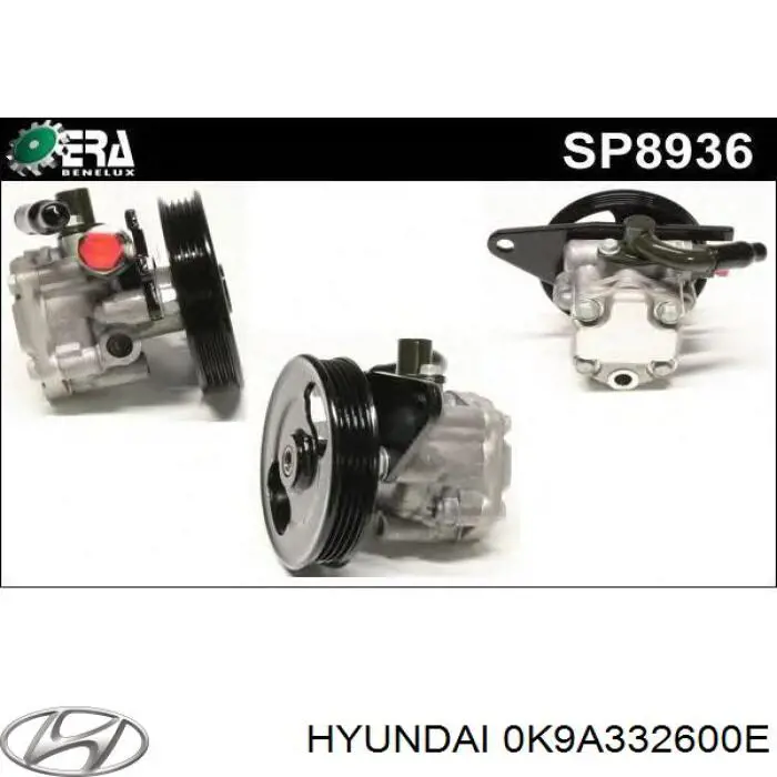 0K9A332600E Hyundai/Kia насос гідропідсилювача керма (гпк)