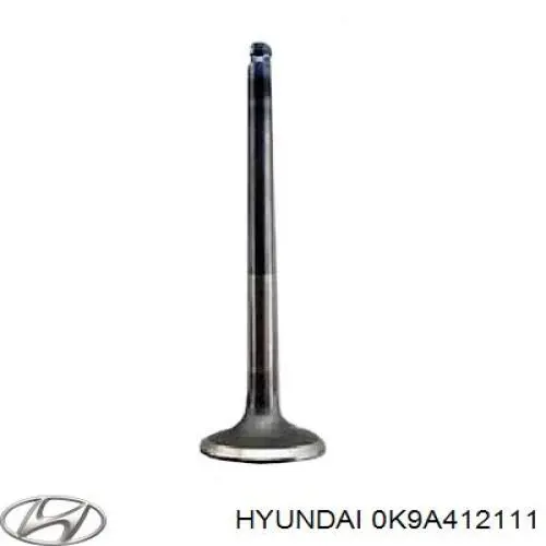 0K9A412111 Hyundai/Kia Клапан впускний