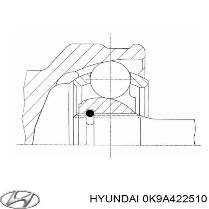Купити 0K9A422510 Hyundai/Kia Шарнір приводу зовнішній