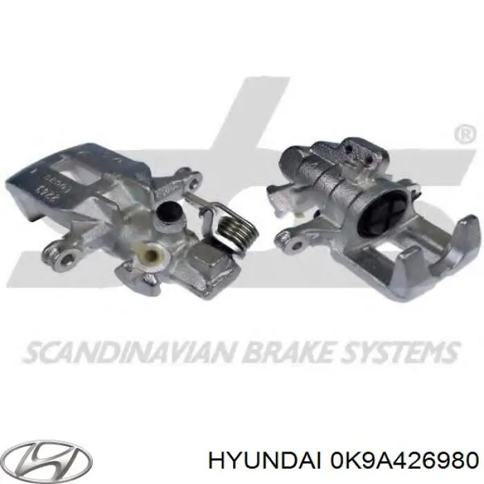 0K9A426980 Hyundai/Kia Супорт гальмівний задній правий