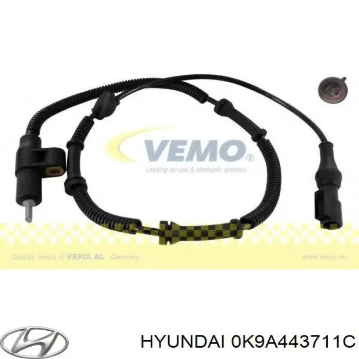 0K9A443711C Hyundai/Kia датчик абс (abs задній)