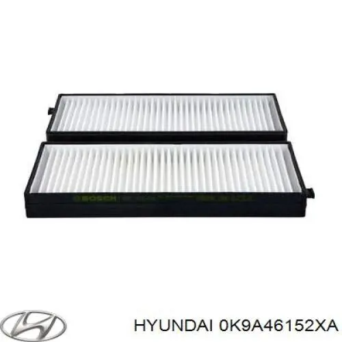 Фільтр повітряний обігрівача Hyundai/Kia 0K9A46152XA ціна, від 5.88 USD