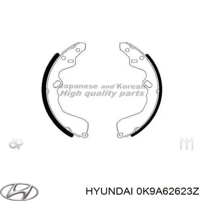Купити 0K9A62623Z Hyundai/Kia Колодки гальмові задні, барабанні