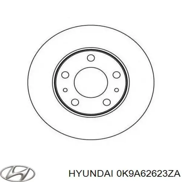 0K9A62623ZA Hyundai/Kia Колодки гальмівні задні, барабанні