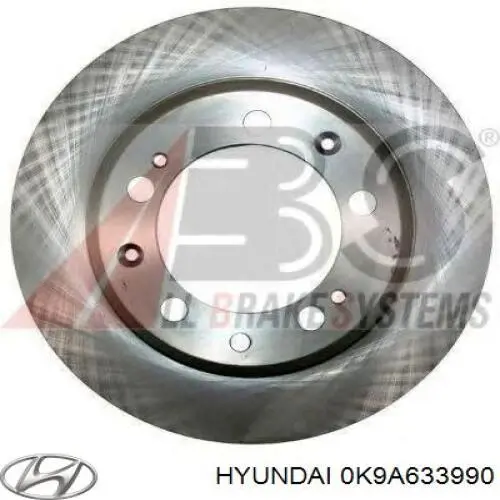 Купити 0K9A633990 Hyundai/Kia Супорт гальмівний передній лівий