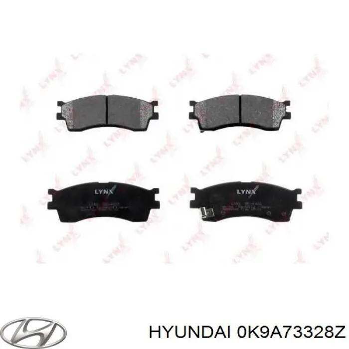 Гальмівні колодки Hyundai/Kia 0K9A73328Z ціна, від 17.57 USD