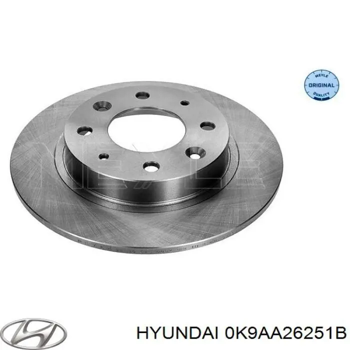 0K9AA26251B Hyundai/Kia Дискові гальма