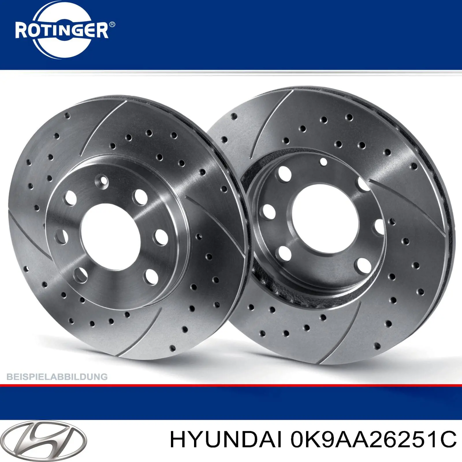 Диск гальмівний задній Hyundai/Kia 0K9AA26251C