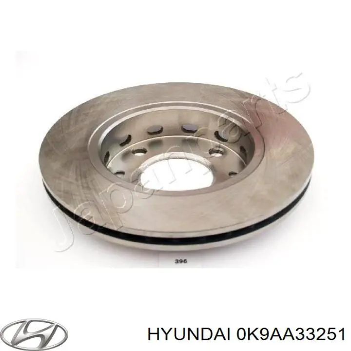 Диск гальмівний передній Hyundai/Kia 0K9AA33251