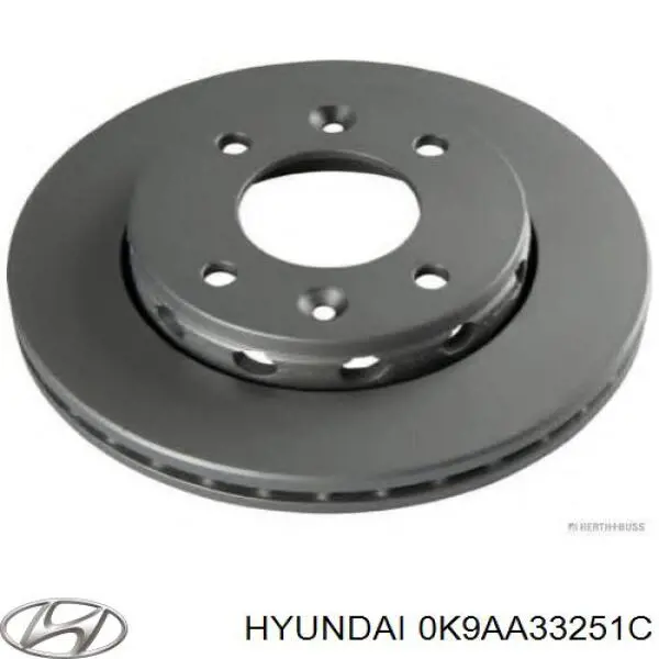 Диск переднього гальма Hyundai/Kia 0K9AA33251C ціна, від 27.17 USD