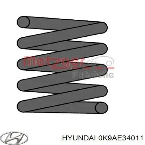Пружина передня Hyundai/Kia 0K9AE34011 ціна, від 34.20 USD