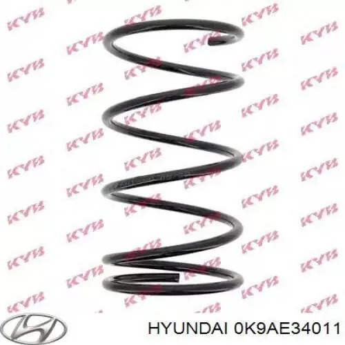Купити 0K9AE34011 Hyundai/Kia Гвинтова пружина підвіска