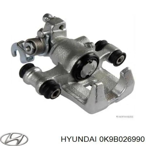 0K9B026990 Hyundai/Kia Супорт гальмівний задній лівий