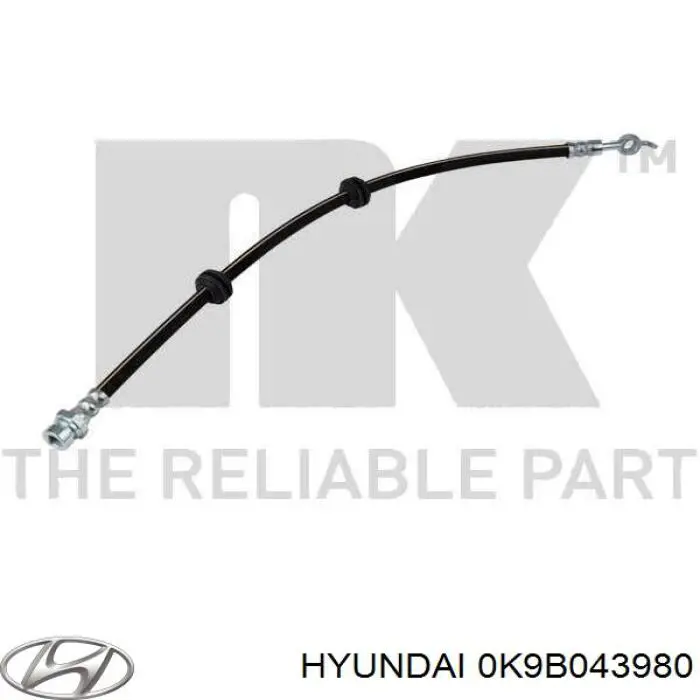 Купити 0K9B043980 Hyundai/Kia Шланг гальмівний задній