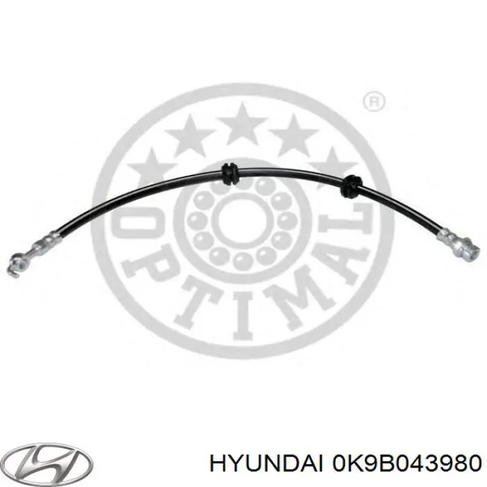 0K9B043980 Hyundai/Kia шланг гальмівний задній
