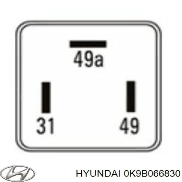 0K9B066830 Hyundai/Kia Сигнал високої тональності