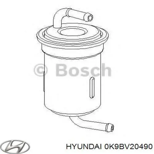 Фільтр тонкого очищення палива Hyundai/Kia 0K9BV20490 ціна, від 3.66 USD
