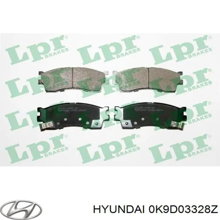 Гальмівні колодки Hyundai/Kia 0K9D03328Z ціна, від 16.49 USD